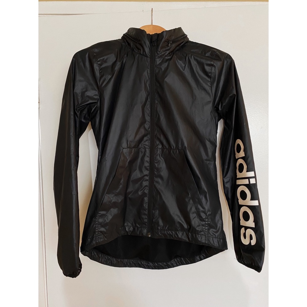 Adidas Women's Linear Windbreaker Jacket, Black,XS